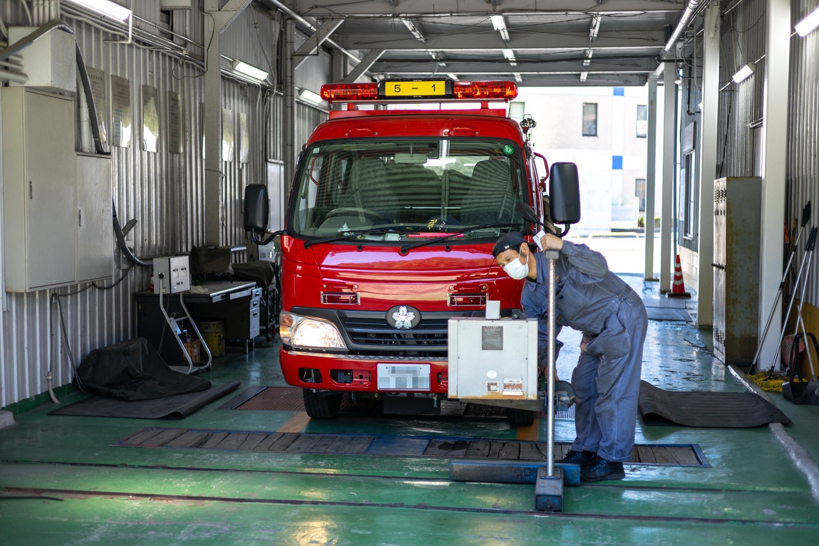 消防車の整備