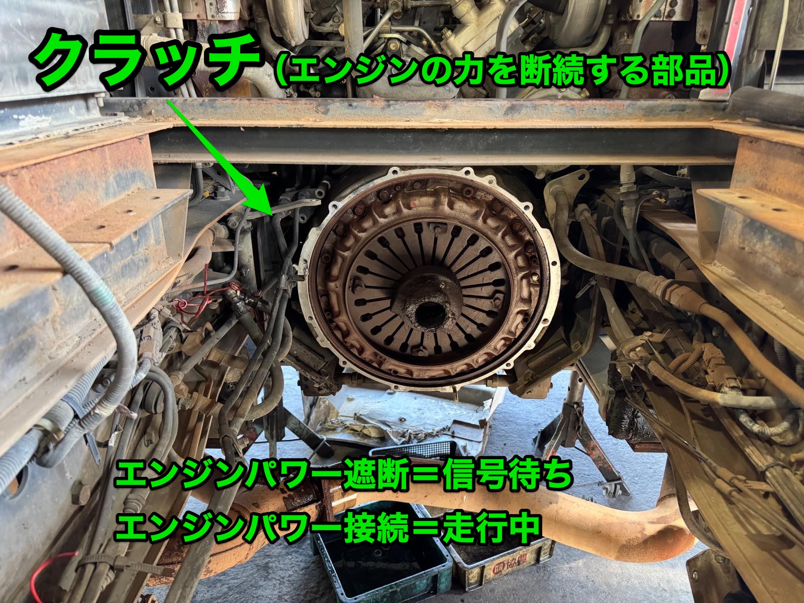 三菱FUSO_FV50クラッチ交換整備。これがクラチ本体