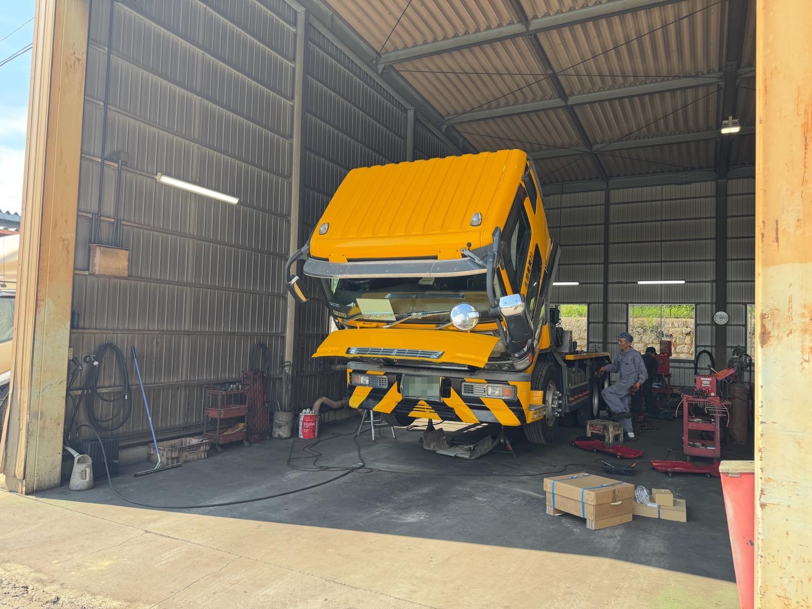 三菱FUSO_FV50クラッチ交換整備