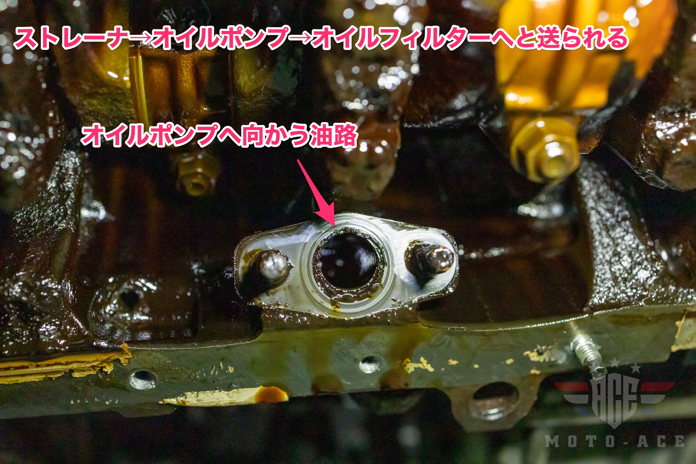 オイル交換しなかった場合のエンジンクランクケーススラッジ大量堆積具合